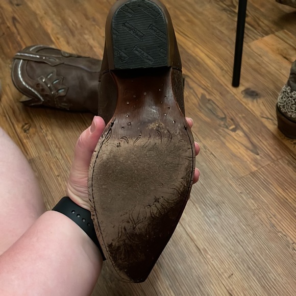 Tony Lama Womens Chocolate Rancho Western Boots - Picture 5 of 6